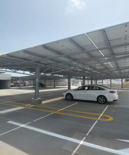 solar carport structure truss type