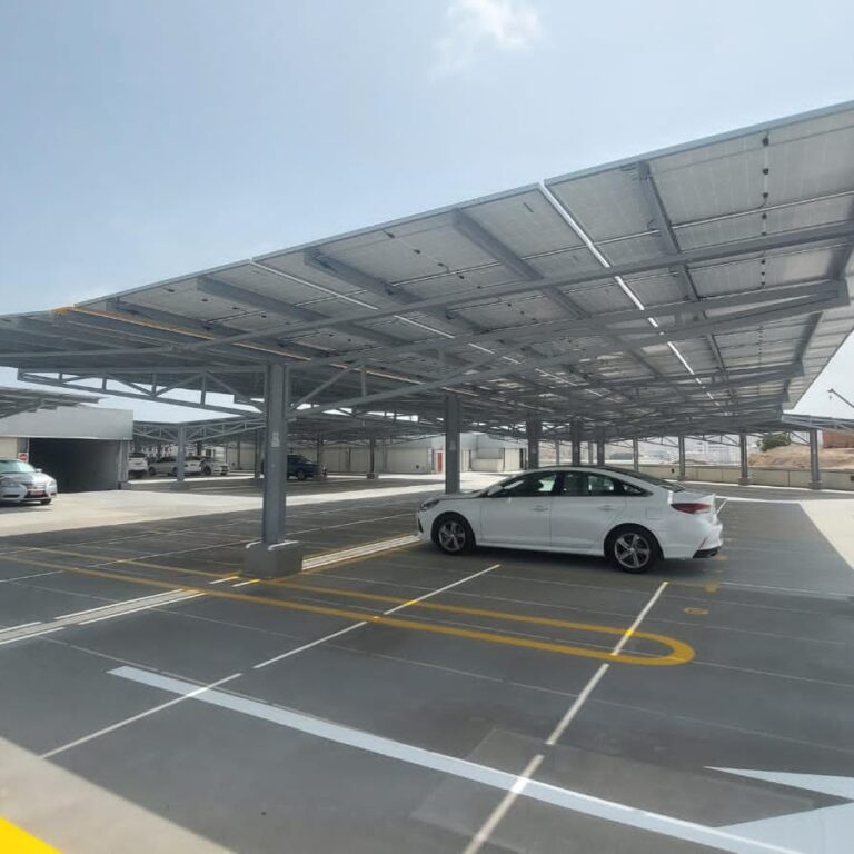 solar carport structure truss type
