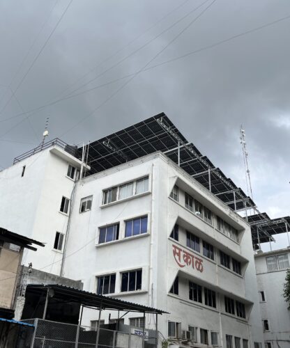 ARS SkyDeck™ Elevated RCC solar mounting structure,6m height