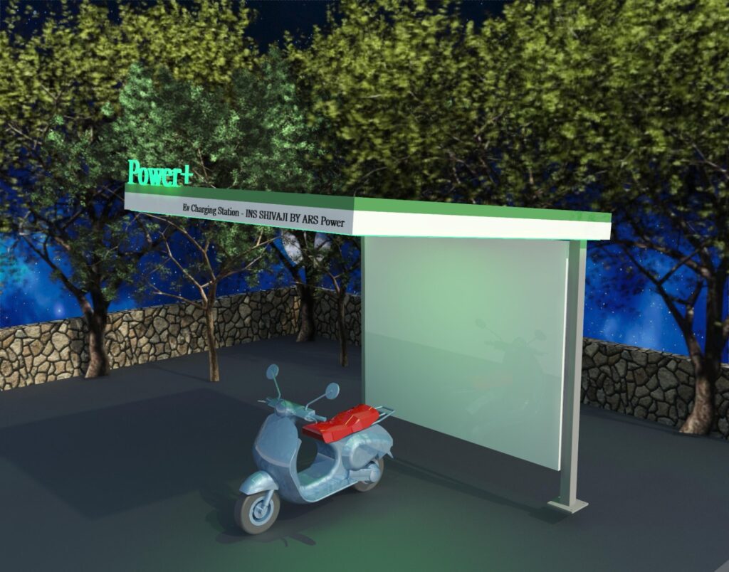 EV Charging Infrastructure ARS EVStruct™ – EV charging station canopy with integrated solar panels