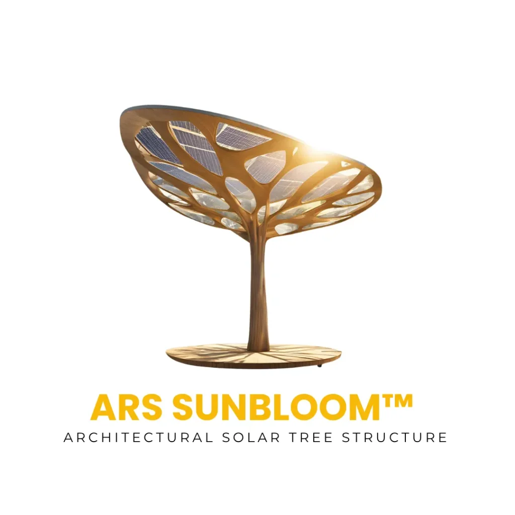 ARS SunBloom™ – Architectural solar tree with multi-panel design for public spaces