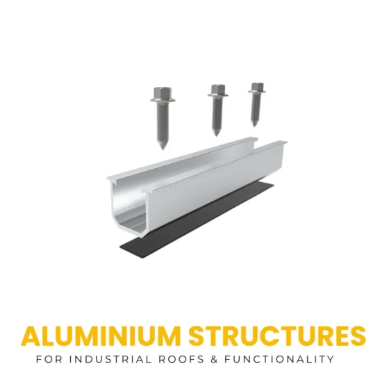 Aluminium Short Rail – Space-saving short aluminium solar mounting rail