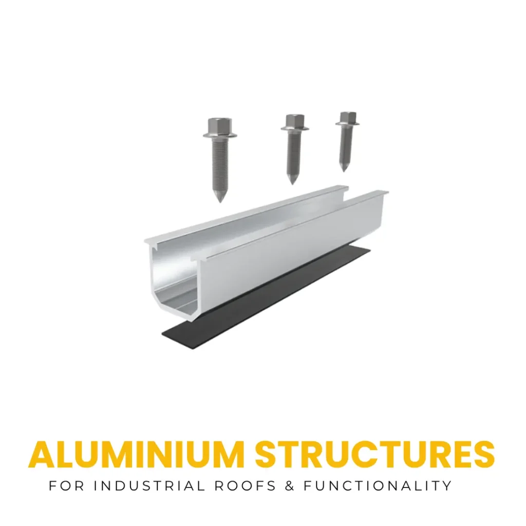 Aluminium Short Rail – Space-saving short aluminium solar mounting rail