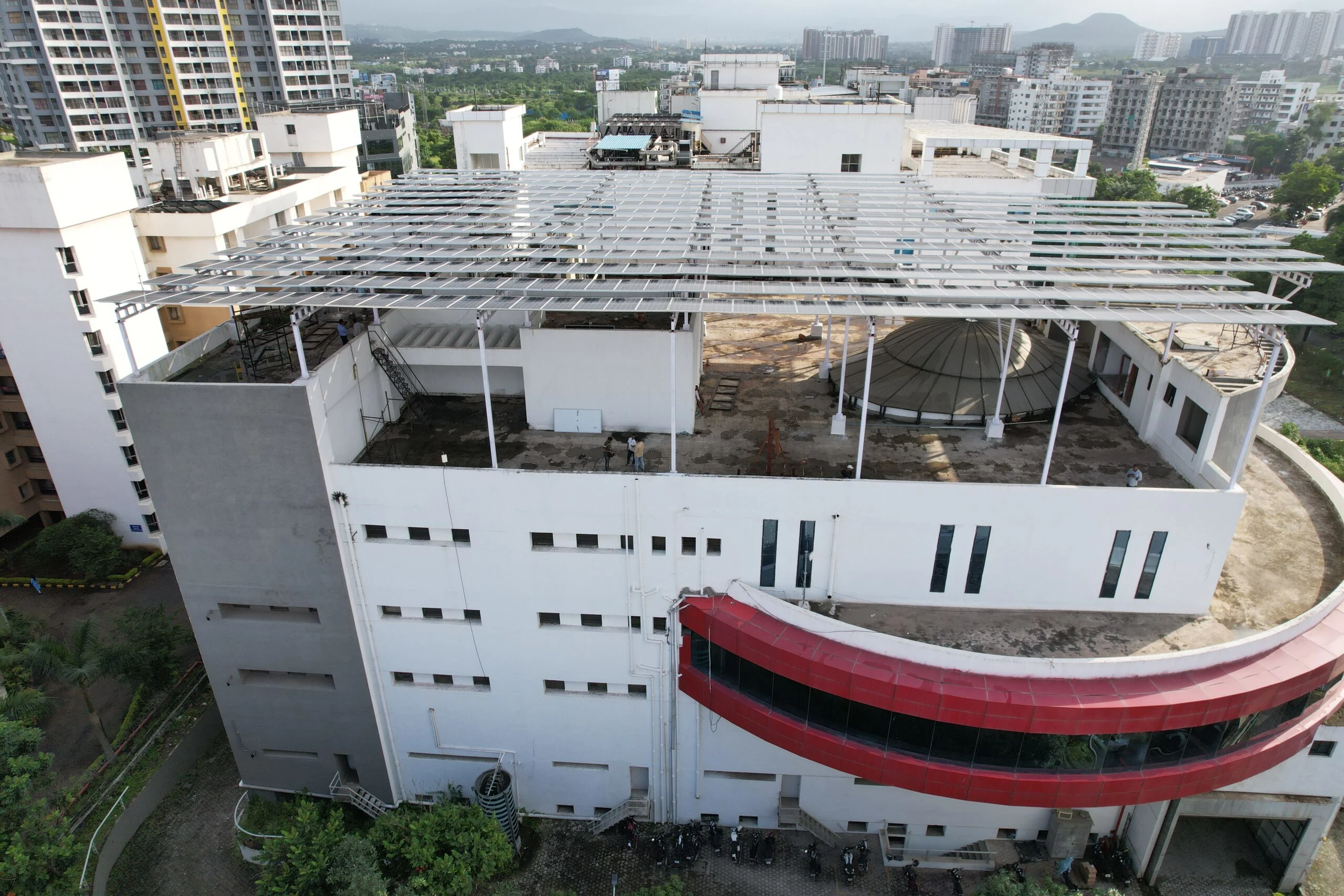 ARS SkyDeck™ Elevated RCC solar mounting structure,