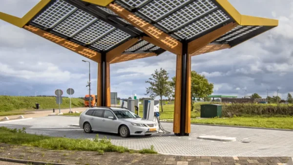 ev charging station canopy